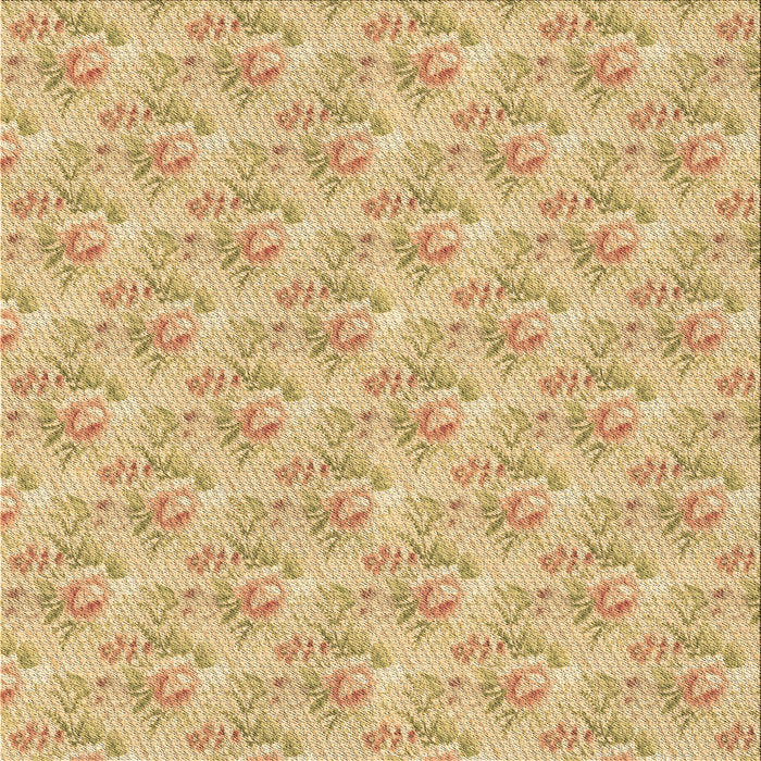 Round Machine Washable Transitional Caramel Brown Rug, wshpat1265brn