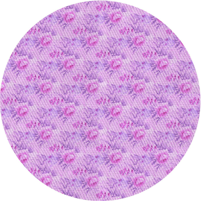 Square Patterned Blossom Pink Rug, pat1265pur