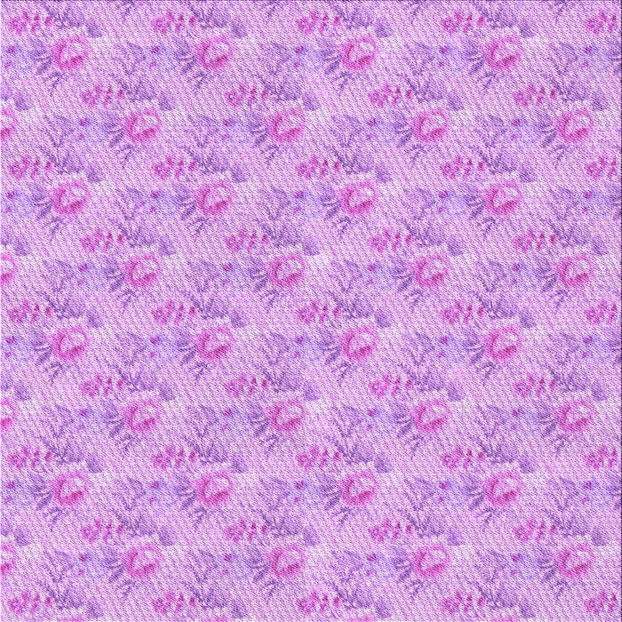 Round Machine Washable Transitional Blossom Pink Rug, wshpat1265pur