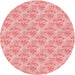 Square Machine Washable Transitional Pink Rug in a Living Room, wshpat1265rd