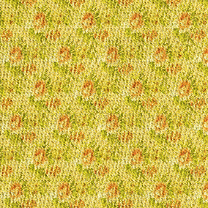 Machine Washable Transitional Yellow Rug, wshpat1265yw