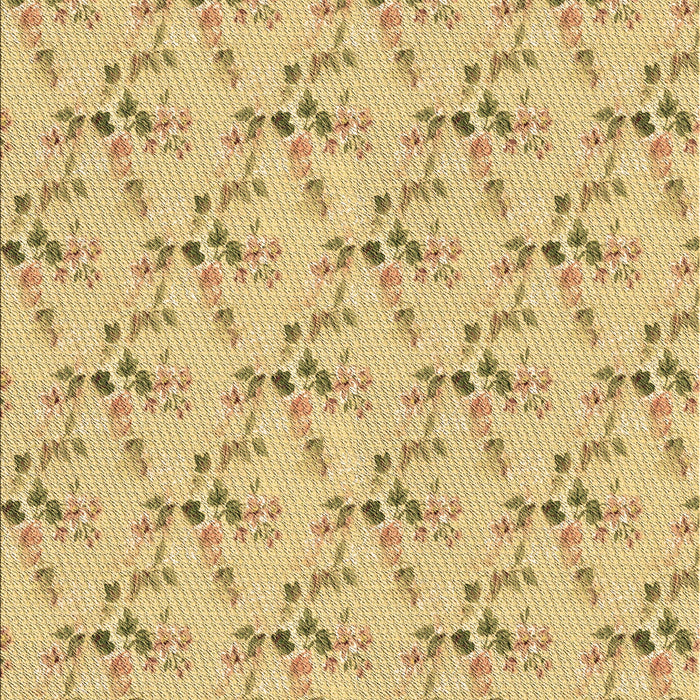 Machine Washable Transitional Caramel Brown Rug, wshpat1266brn