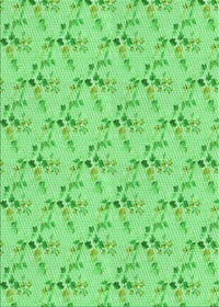 Machine Washable Transitional Green Rug, wshpat1266grn