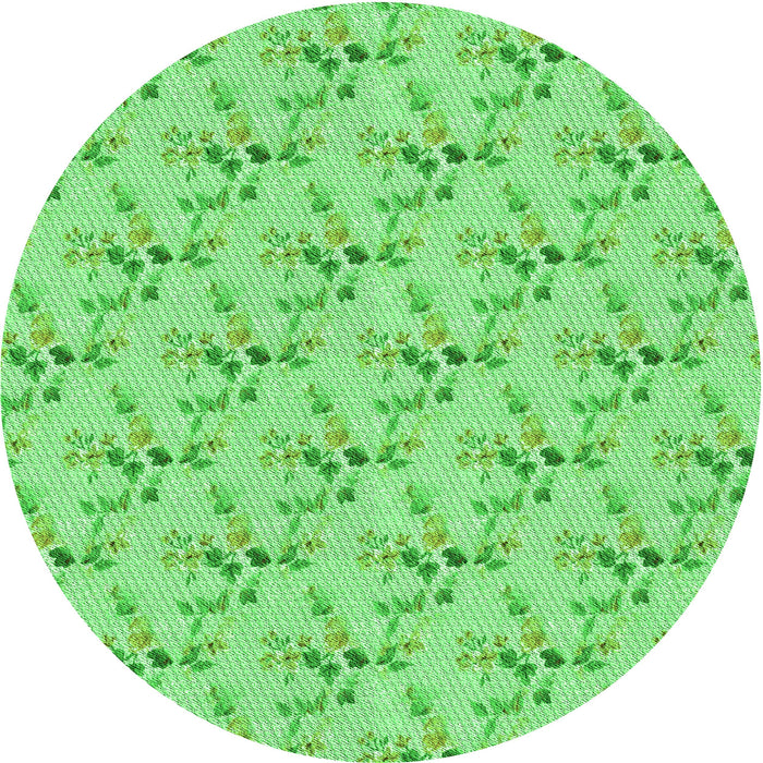 Square Patterned Green Rug, pat1266grn