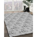 Machine Washable Transitional Gray Rug in a Family Room, wshpat1266gry