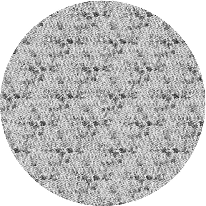 Square Patterned Gray Rug, pat1266gry