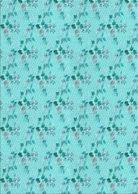 Machine Washable Transitional Macaw Blue Green Rug, wshpat1266lblu