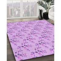 Patterned Purple Rug, pat1266pur