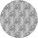 Square Patterned Platinum Silver Gray Rug, pat1267gry