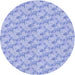 Square Patterned Blue Rug, pat1268blu