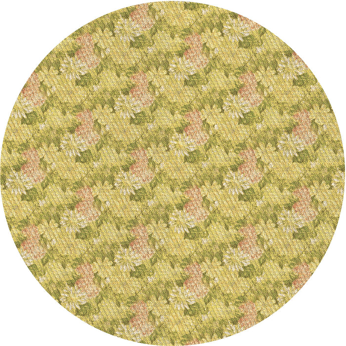 Square Patterned Caramel Brown Rug, pat1268brn