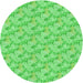 Square Patterned Neon Green Rug, pat1268grn