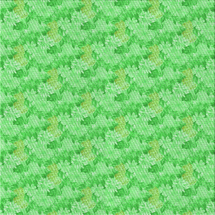 Round Patterned Neon Green Rug, pat1268grn