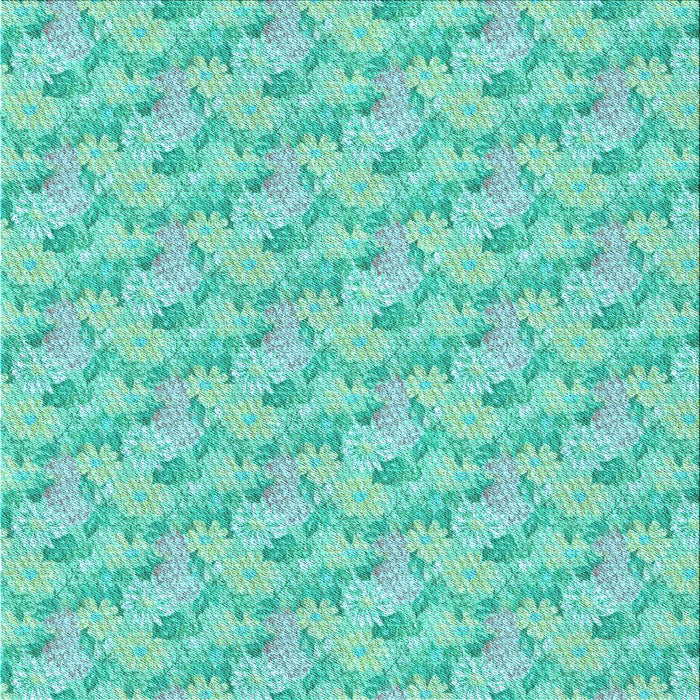 Round Patterned Light Sea Green Rug, pat1268lblu
