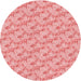 Square Patterned Pastel Pink Rug, pat1268rd