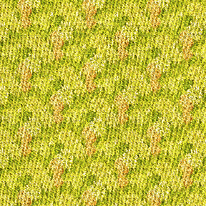 Machine Washable Transitional Yellow Rug, wshpat1268yw
