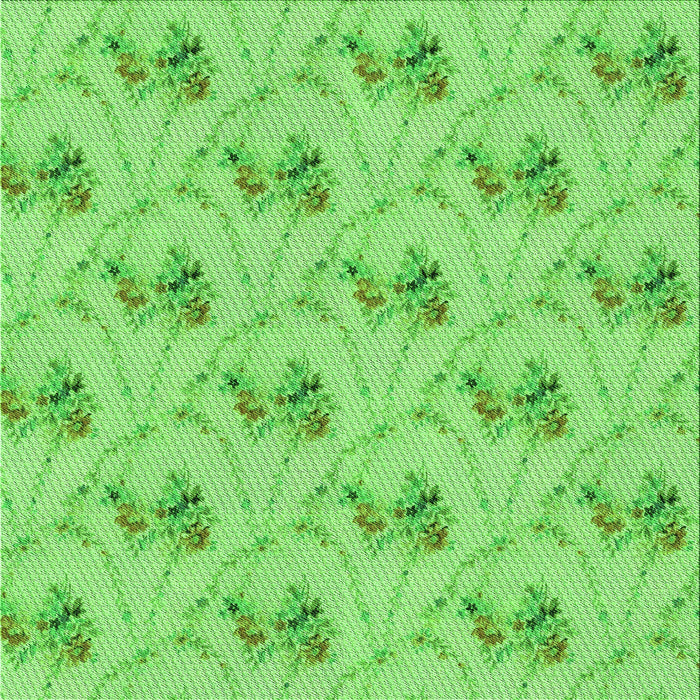 Round Patterned Emerald Green Rug, pat1269grn