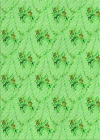 Machine Washable Transitional Emerald Green Rug, wshpat1269grn