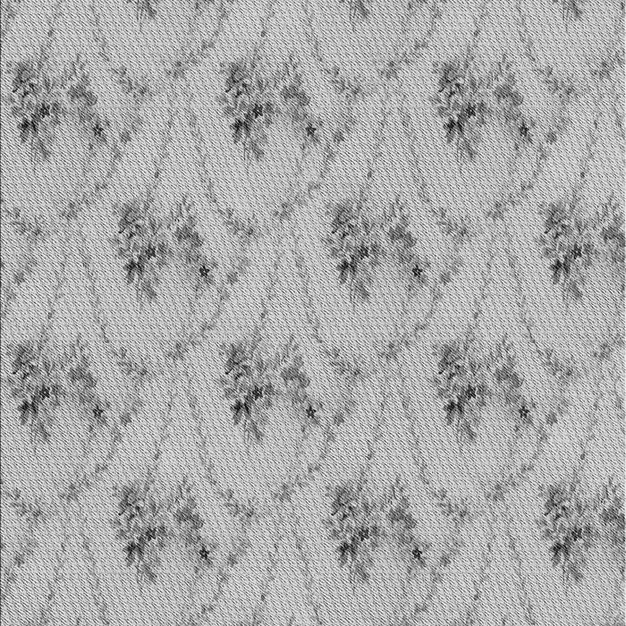 Patterned Platinum Silver Gray Rug, pat1269gry