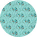 Square Machine Washable Transitional Seafoam Green Rug in a Living Room, wshpat1269lblu