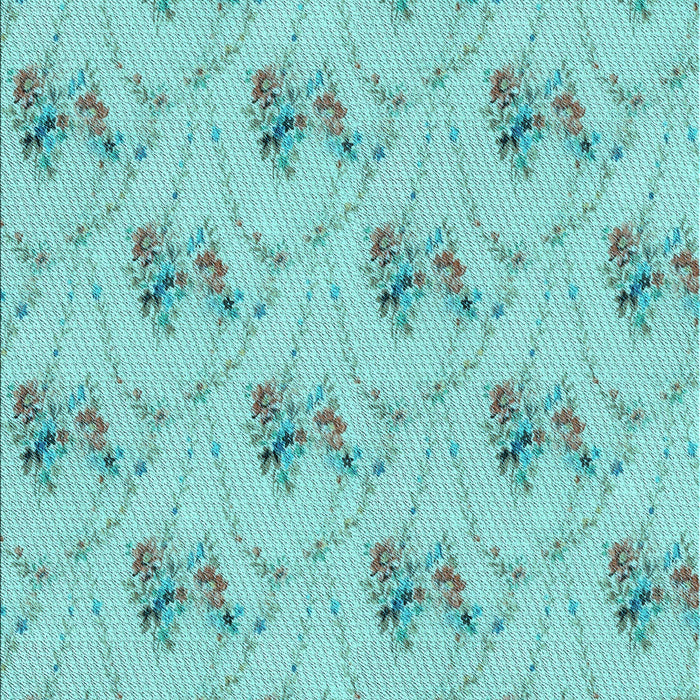 Patterned Seafoam Green Rug, pat1269lblu