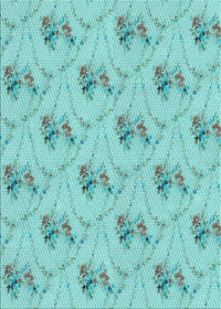 Machine Washable Transitional Seafoam Green Rug, wshpat1269lblu