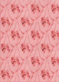 Machine Washable Transitional Pastel Pink Rug, wshpat1269rd