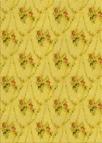 Machine Washable Transitional Golden Yellow Rug, wshpat1269yw