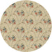 Sideview of Patterned Khaki Gold Novelty Rug, pat1269