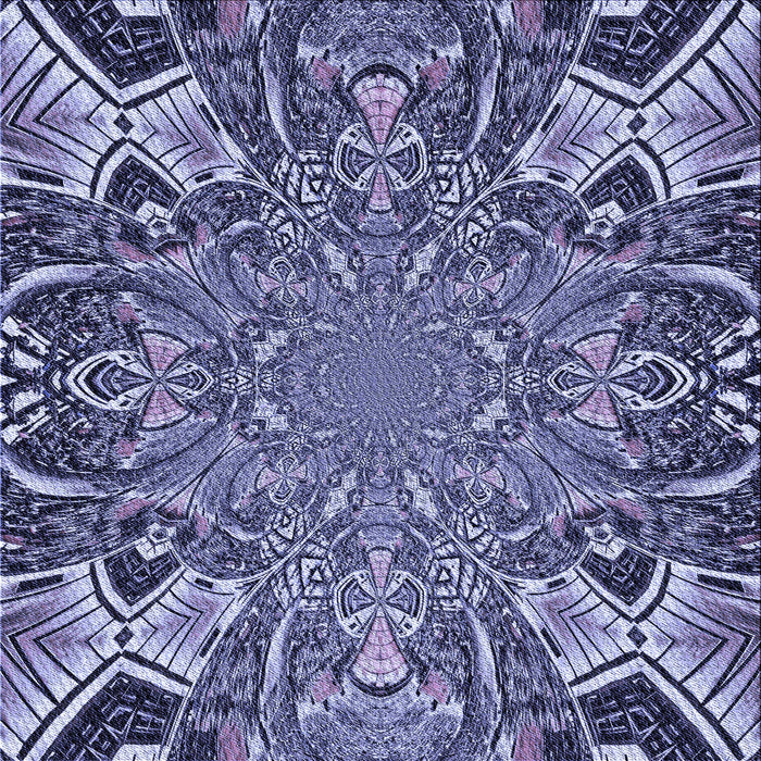 Round Machine Washable Transitional Blue Rug, wshpat127blu