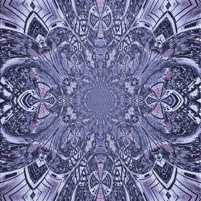 Patterned Blue Rug, pat127blu