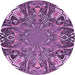 Square Patterned Violet Purple Rug, pat127pur