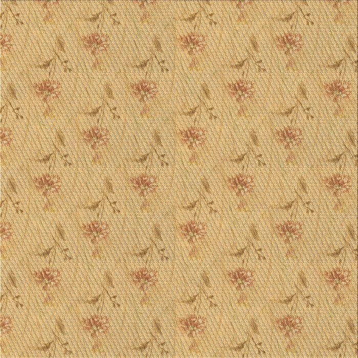 Round Machine Washable Transitional Orange Rug, wshpat1270brn