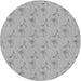 Square Patterned Silver Gray Rug, pat1270gry