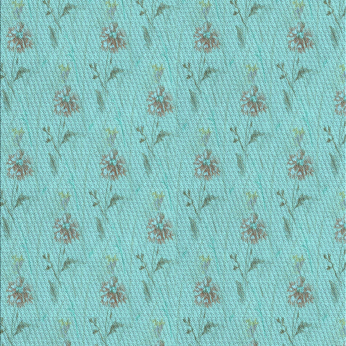 Machine Washable Transitional Seafoam Green Rug, wshpat1270lblu