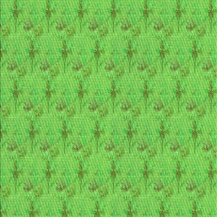 Machine Washable Transitional Emerald Green Rug, wshpat1271grn