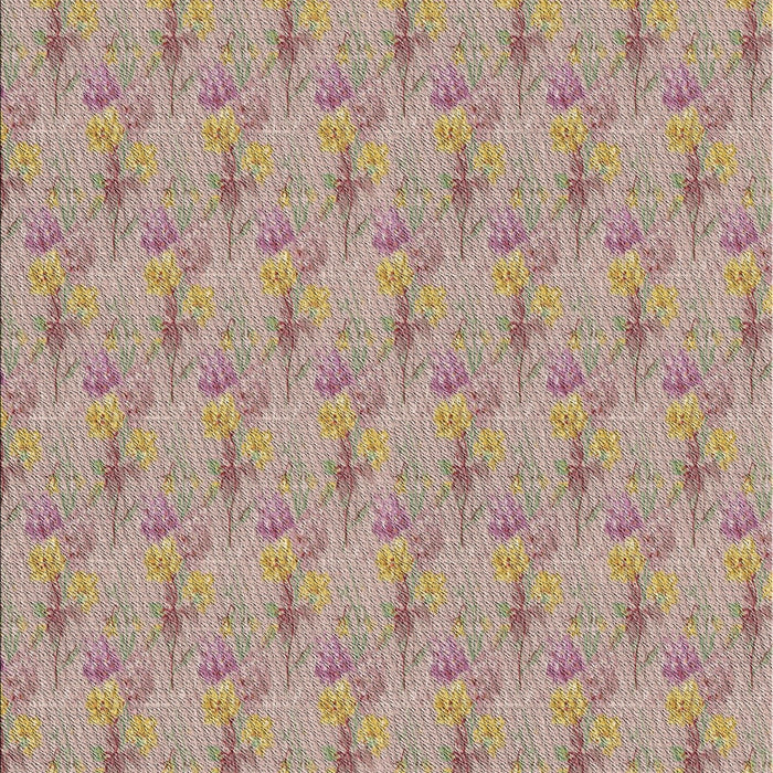 Patterned Dark Gold Brown Novelty Rug, pat1271