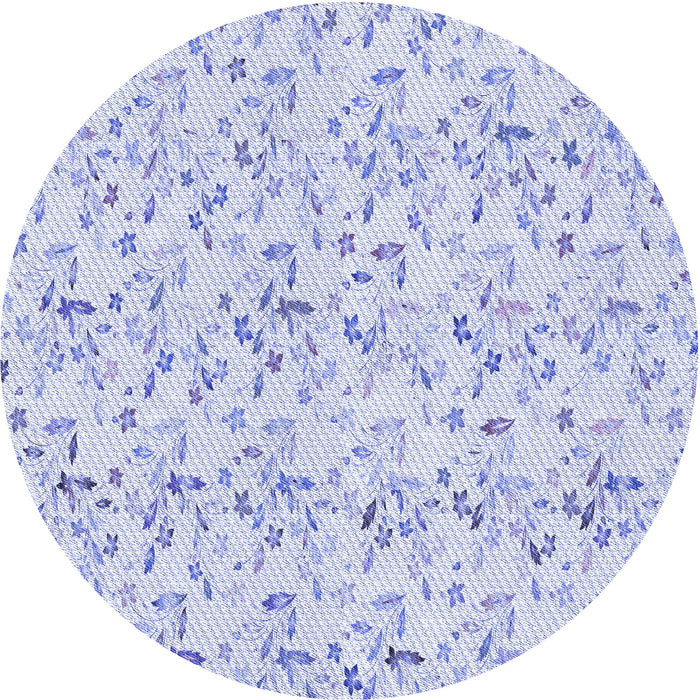Square Patterned Lavender Blue Rug, pat1272blu