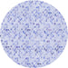 Square Patterned Lavender Blue Rug, pat1272blu