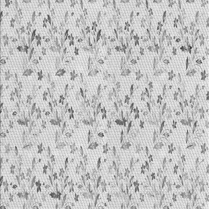 Machine Washable Transitional Platinum Gray Rug, wshpat1272gry