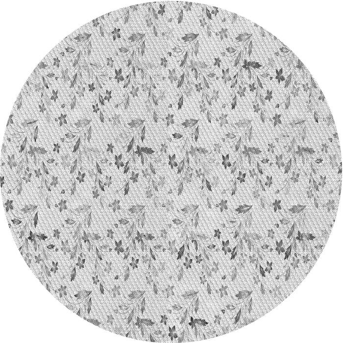 Square Patterned Platinum Gray Rug, pat1272gry