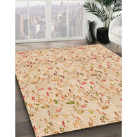 Patterned Orange Rug, pat1272org