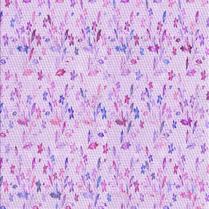 Machine Washable Transitional Purple Rug, wshpat1272pur