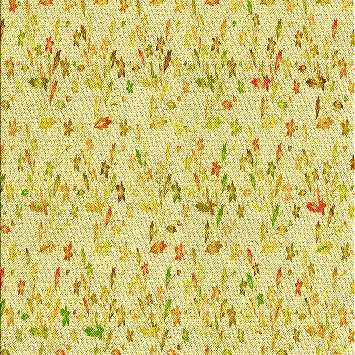 Patterned Yellow Rug, pat1272yw