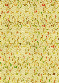 Machine Washable Transitional Yellow Rug, wshpat1272yw