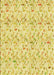 Machine Washable Transitional Yellow Rug, wshpat1272yw