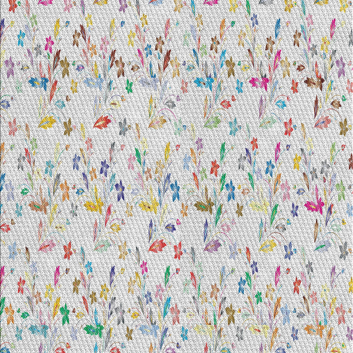 Patterned Off White Beige Novelty Rug, pat1272