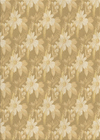 Machine Washable Transitional Caramel Brown Rug, wshpat1273brn