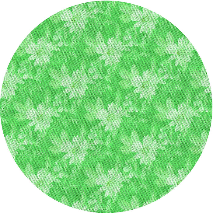 Square Patterned Neon Green Rug, pat1273grn