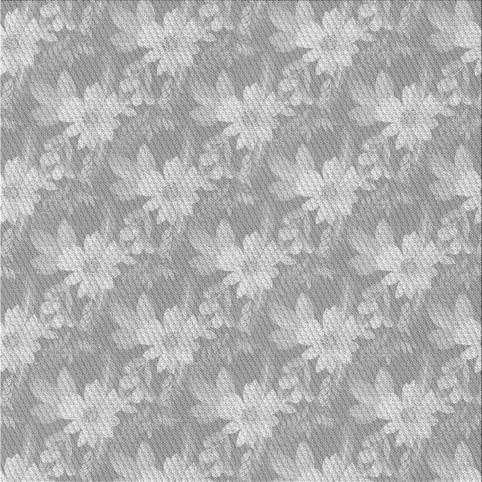 Round Patterned Platinum Silver Gray Rug, pat1273gry